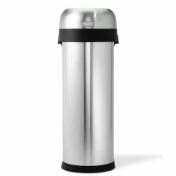 simplehuman Trash Cans 50-Liter Brushed Stainless Steel Steel Touchless Trash Can with Lid -Cleaning Supplies Shop 44300737