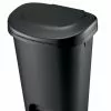 Rubbermaid Trash Cans 13-gal Black Step-On Wastebasket