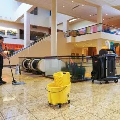 Rubbermaid Commercial Products Mop Wringer Buckets WaveBrake 35-Quart Commercial Mop Wringer Bucket with Wheels -Cleaning Supplies Shop 44727939 scaled