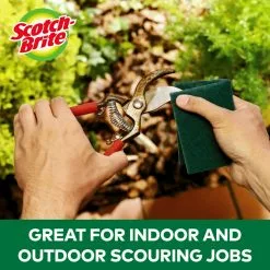 Scotch-Brite Sponges & Scouring Pads Heavy Duty 6-Pack Poly Fiber Scouring Pad -Cleaning Supplies Shop 44865146 scaled